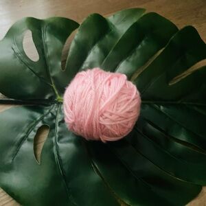 Soft Pink Yarn Ball